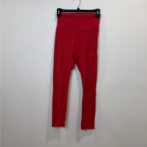 Lululemon Athletica Red 25” Leggings